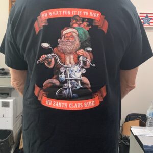 Official Men’s 2021 Santa Ride T-Shirt